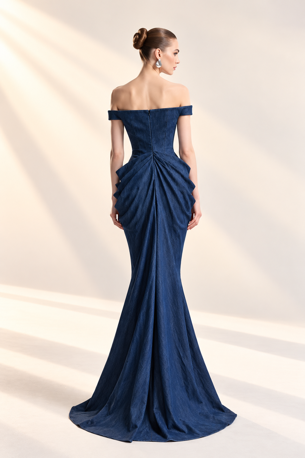Sculpted Corset Draped Dress