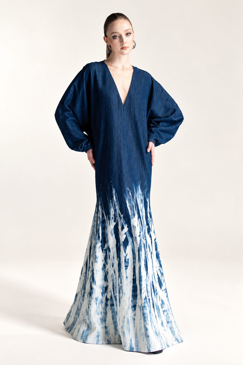 Bleached Denim Mermaid Dress