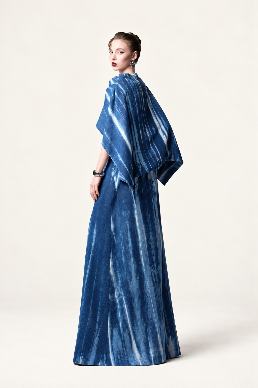 Marbled Scarf Dress