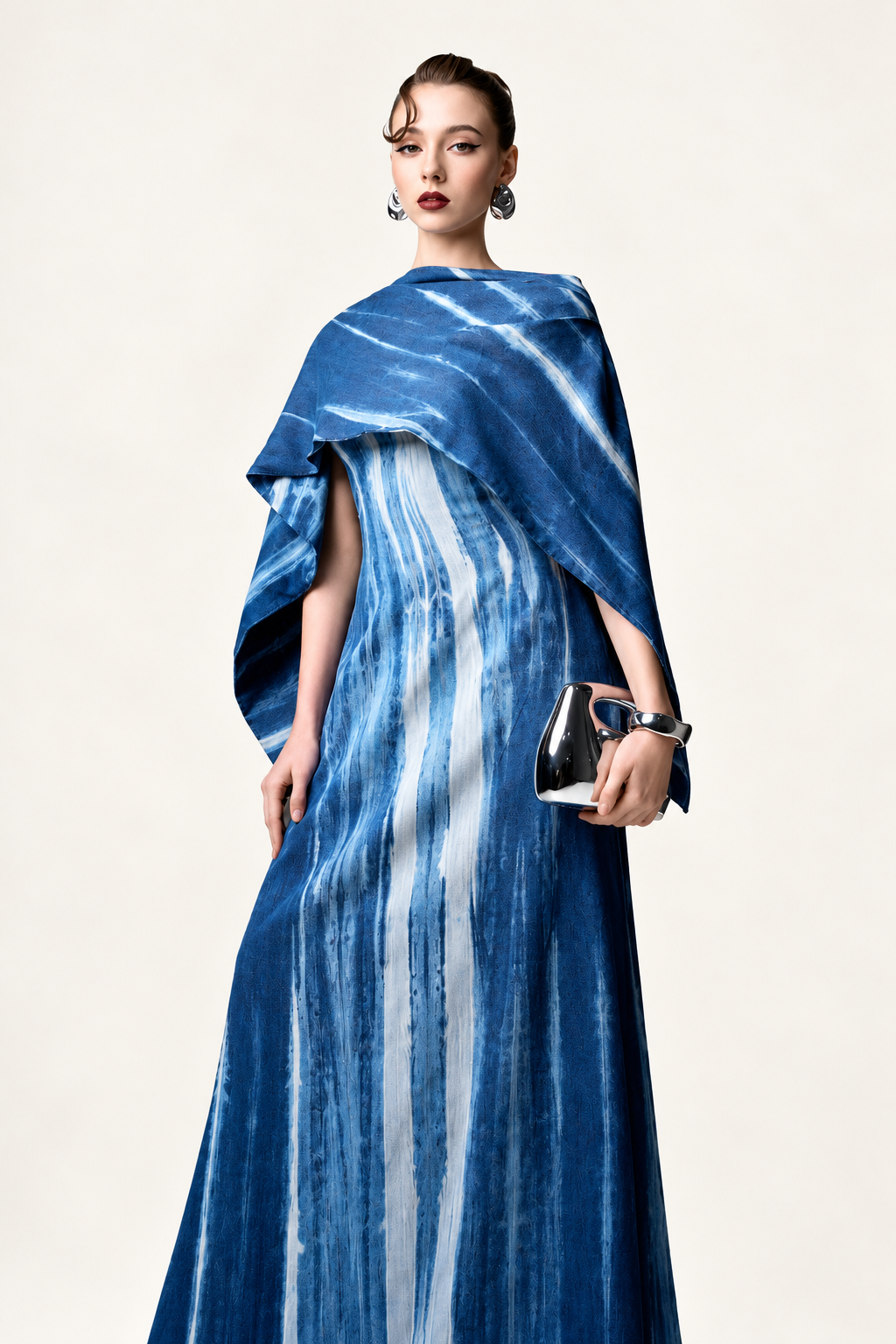 Marbled Scarf Dress