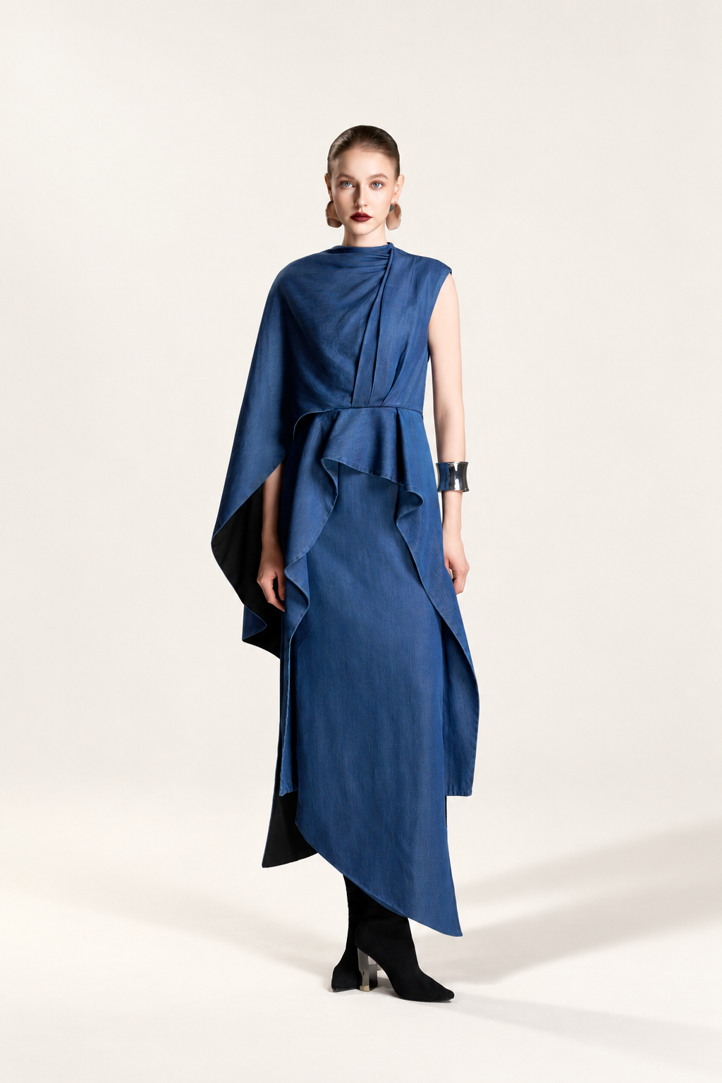 Blue Cascade Dress