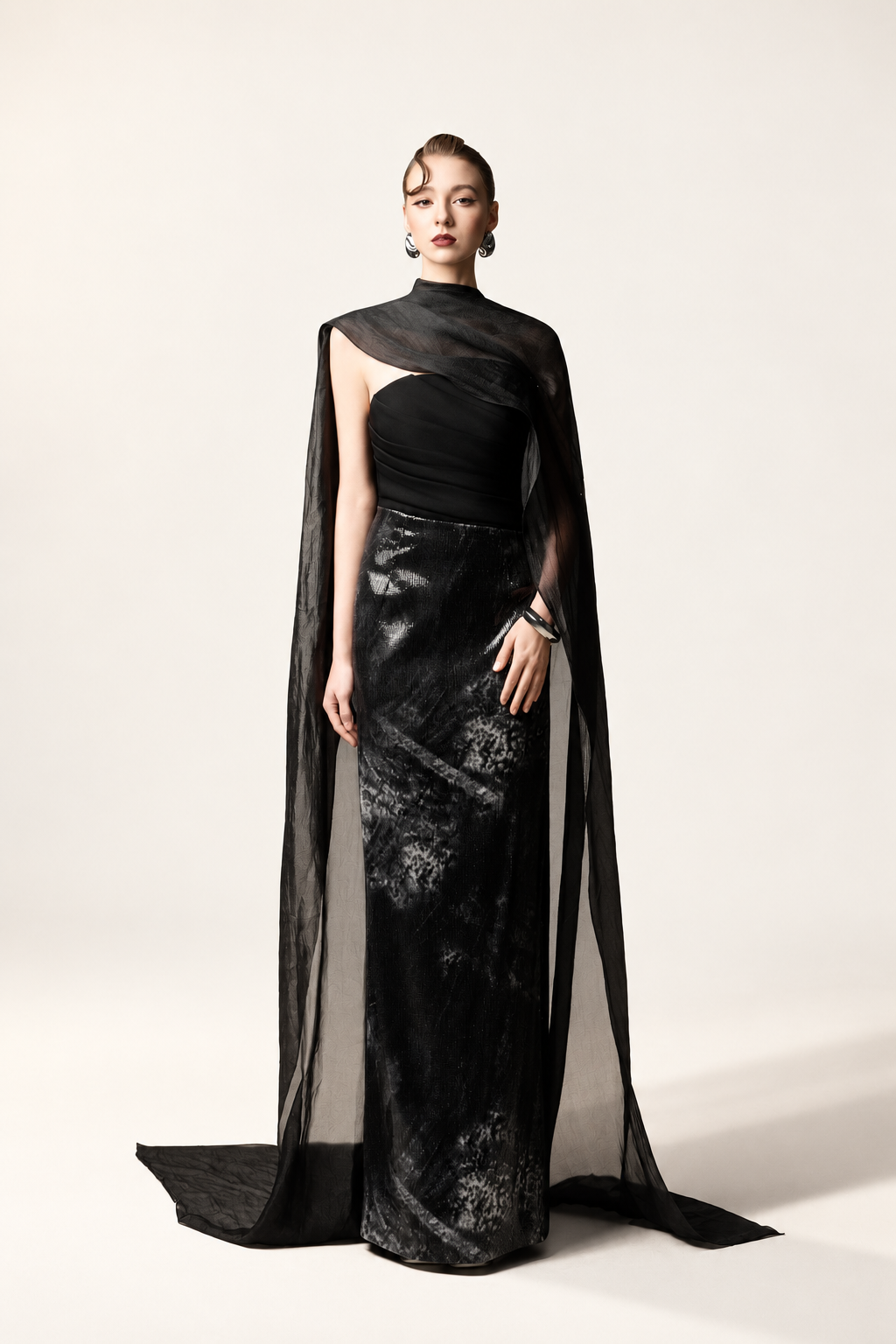 Sequin Scarf Dress