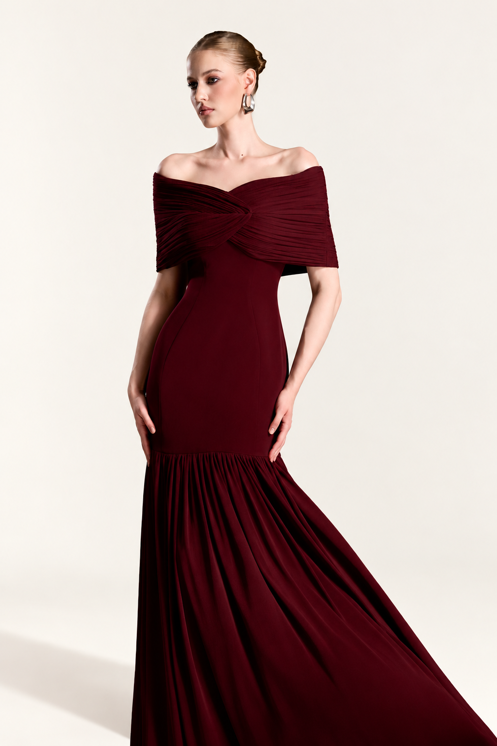 Pleated Flare Dress