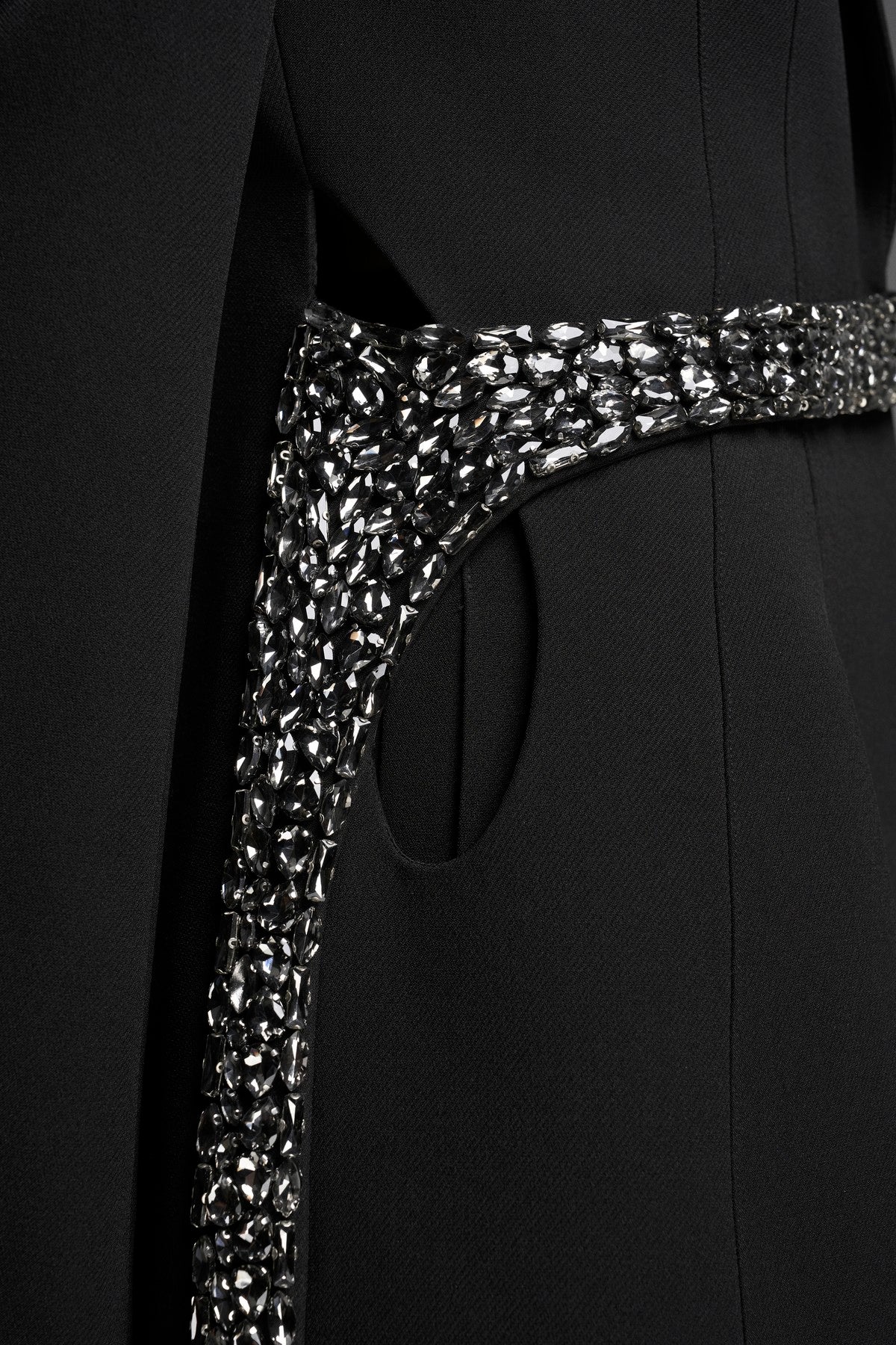 Wide-Leg Trousers with Multi-Pleat Detailing on the Sides