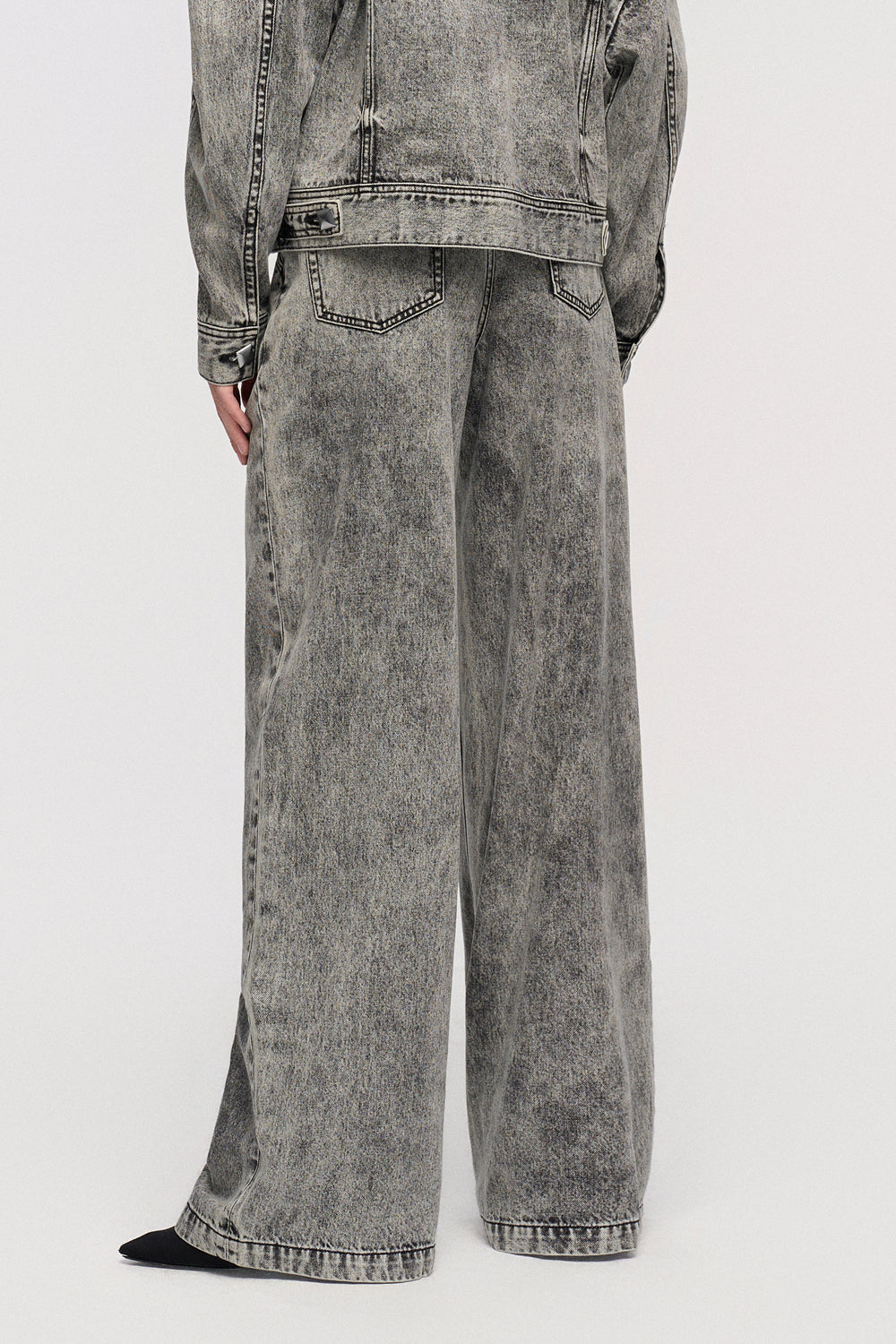 Washed Straight Jeans