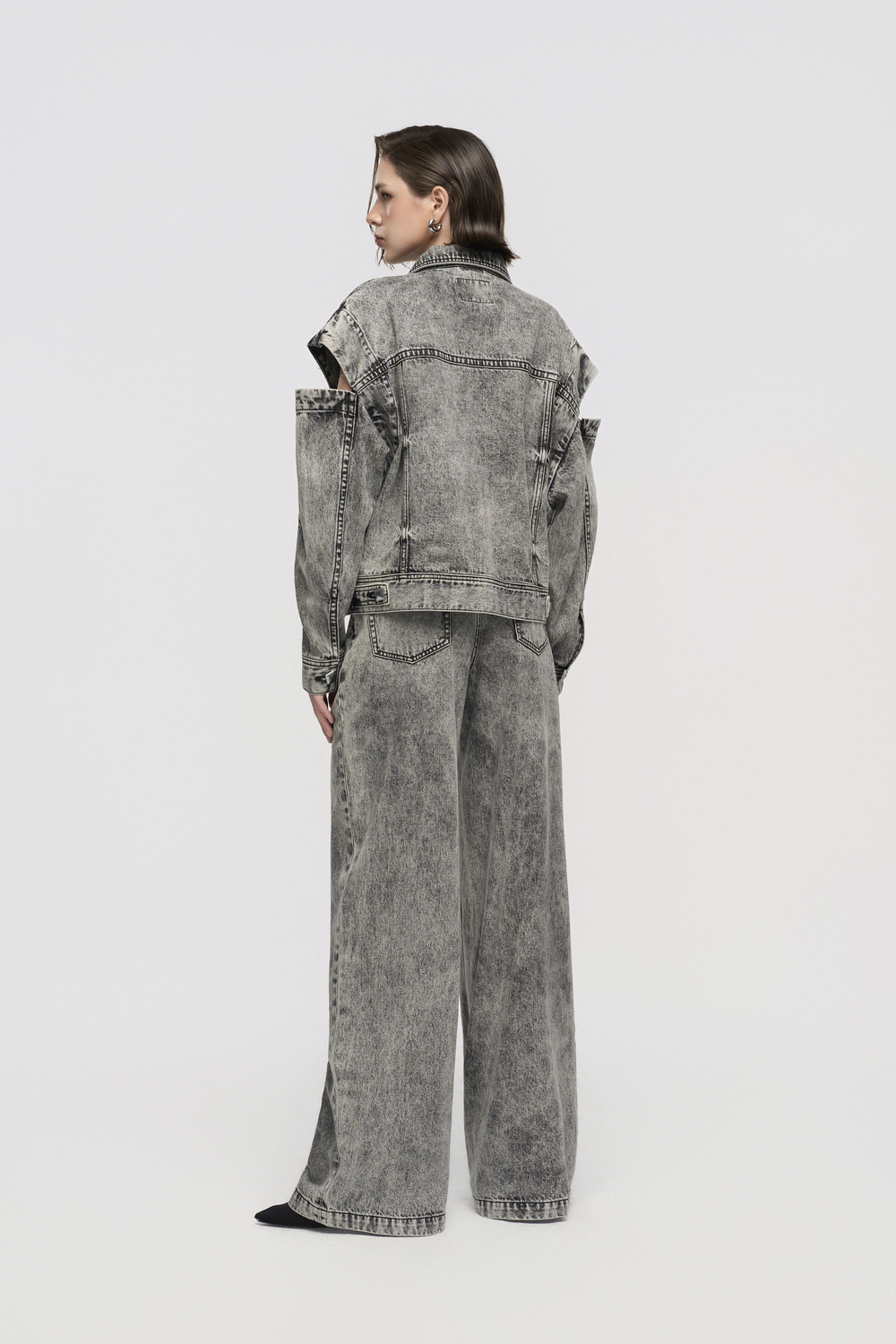 Washed Straight Jeans