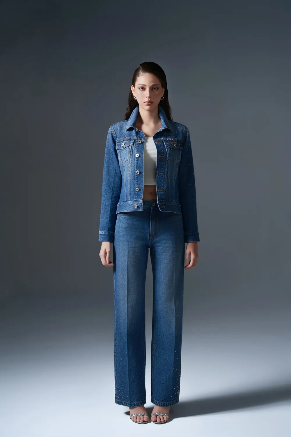 Folded Pockets Slim-Fit Jacket