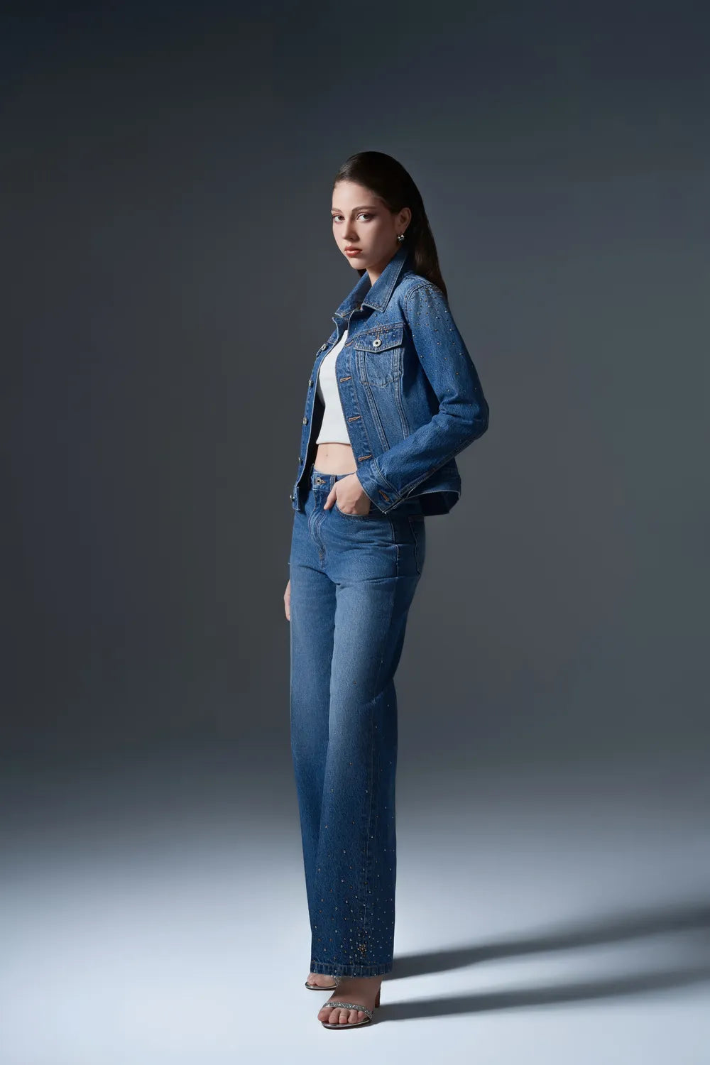 Folded Pockets Slim-Fit Jacket