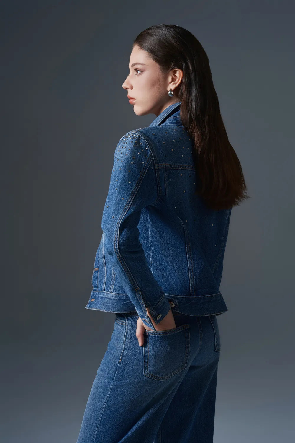 Straight Front Knife Jeans