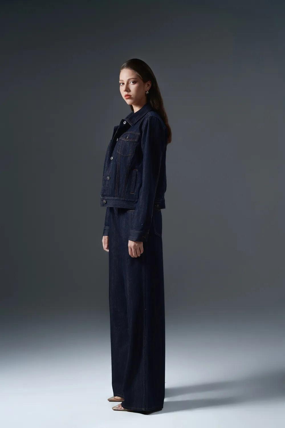 Contoured Seam Lined Jeans