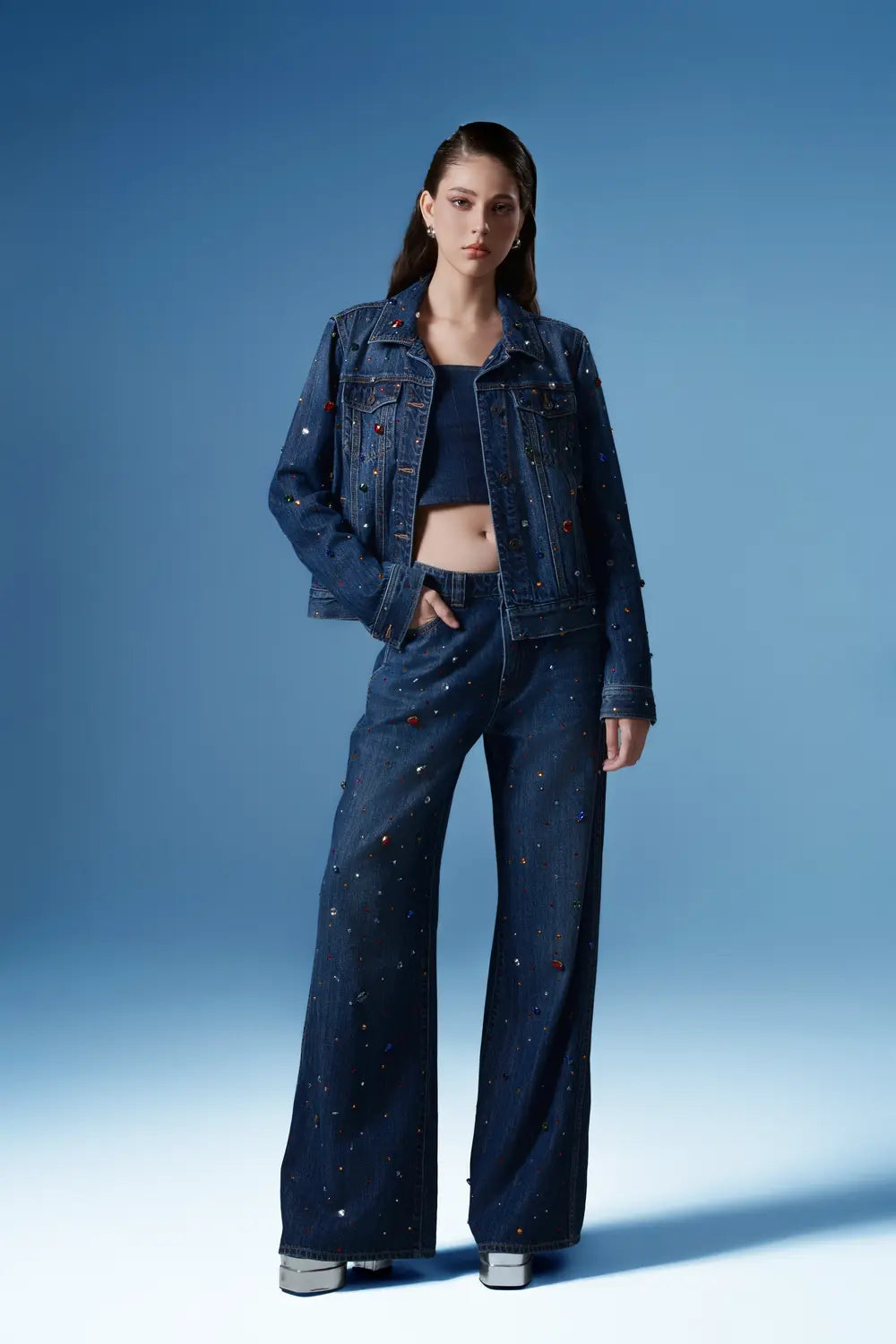 Colorful Crystal Women Jacket