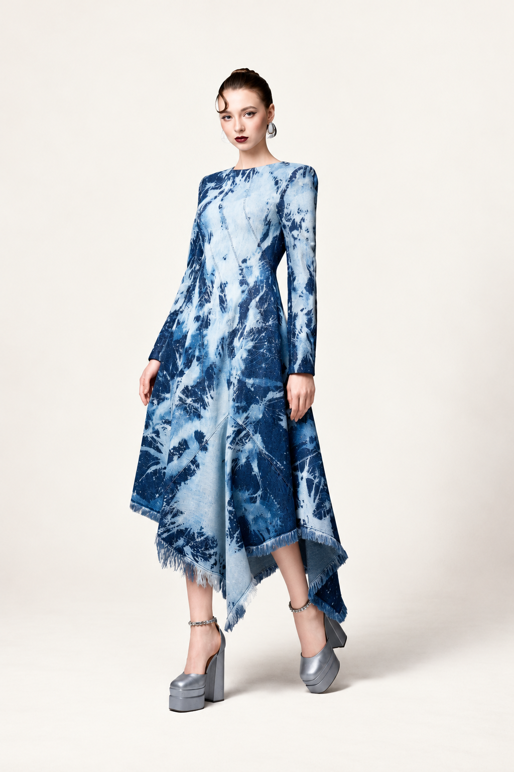 Fringe Denim Dress