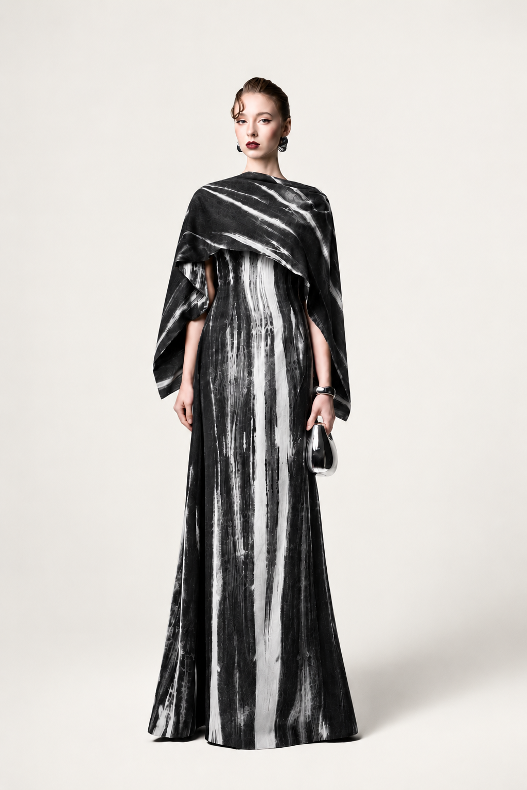 Marbled Scarf Dress