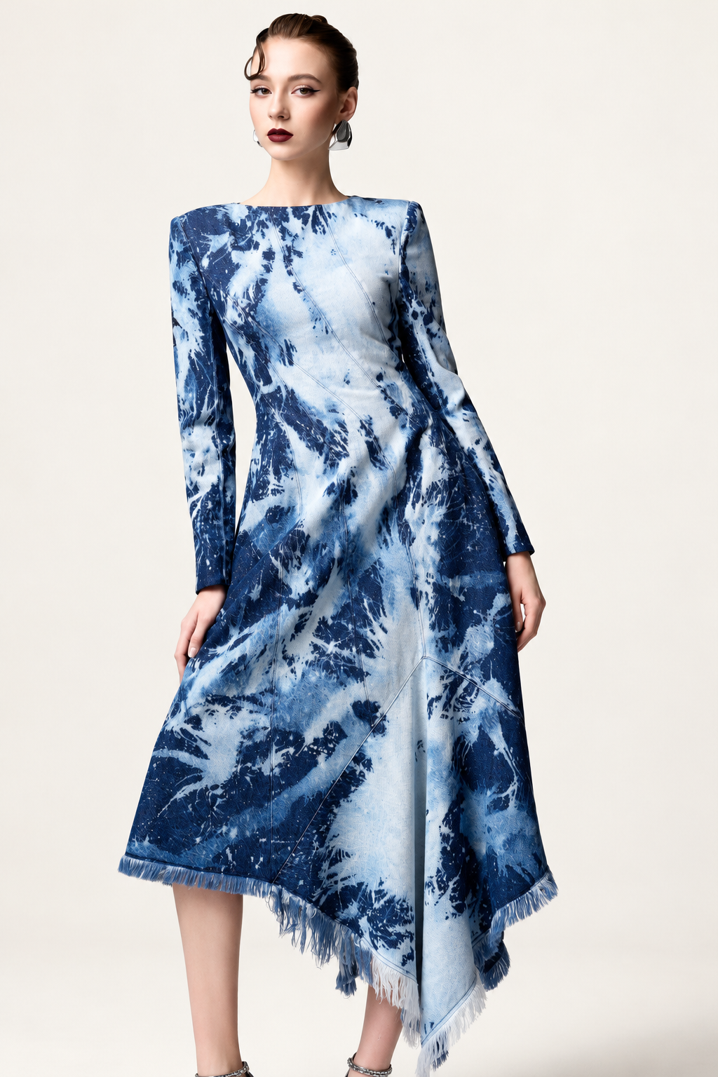 Fringe Denim Dress