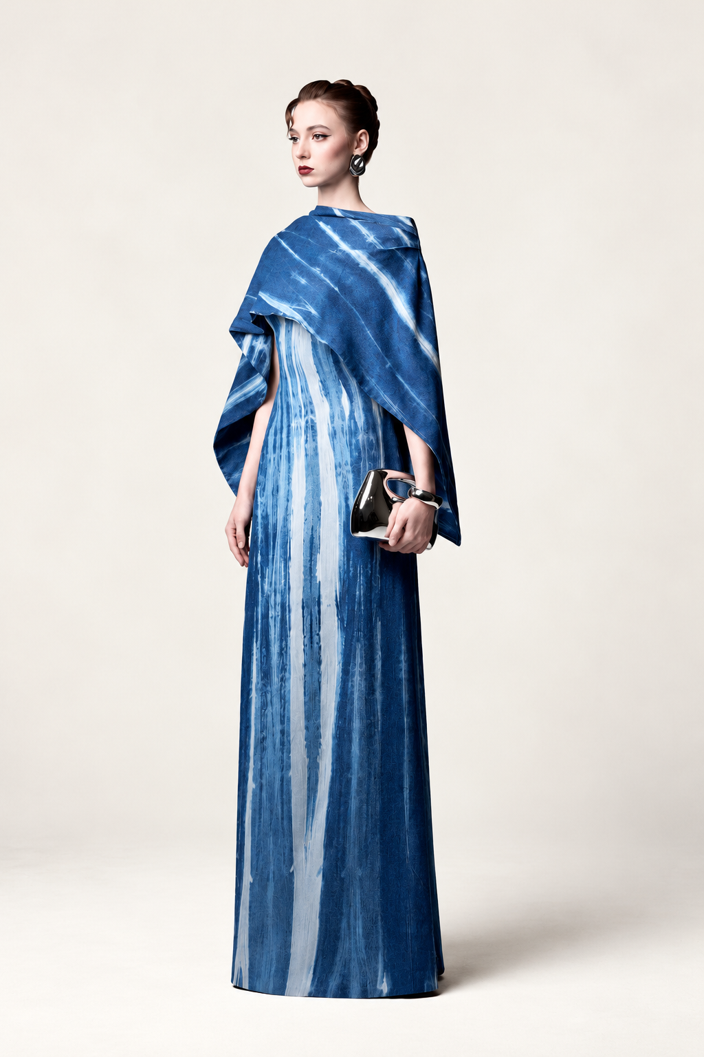 Marbled Scarf Dress