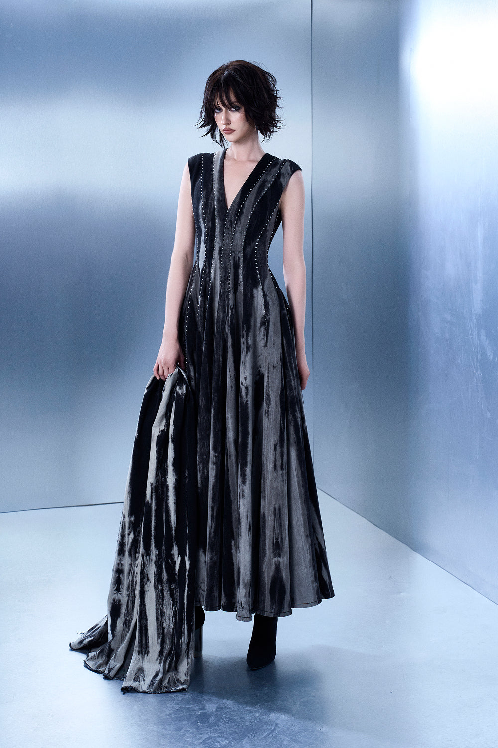 Multi-tiered Wash Gown