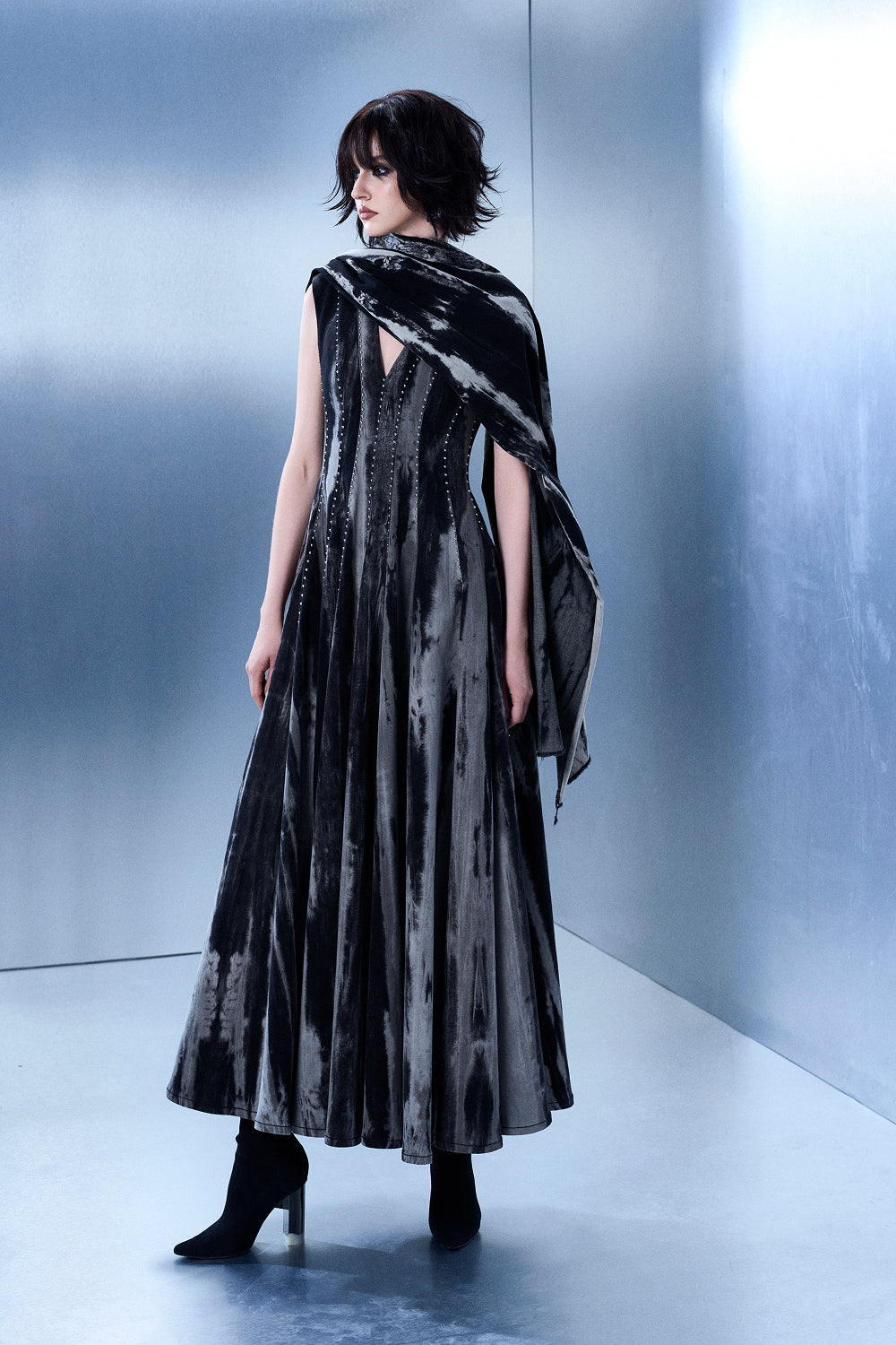 Multi-tiered Wash Gown