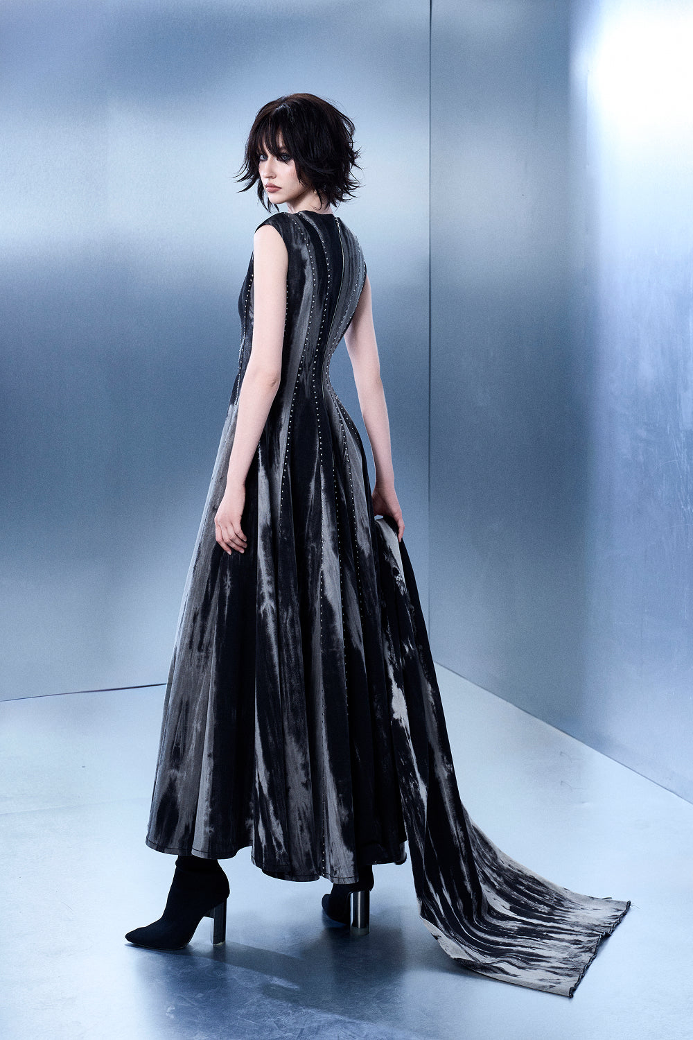 Multi-tiered Wash Gown