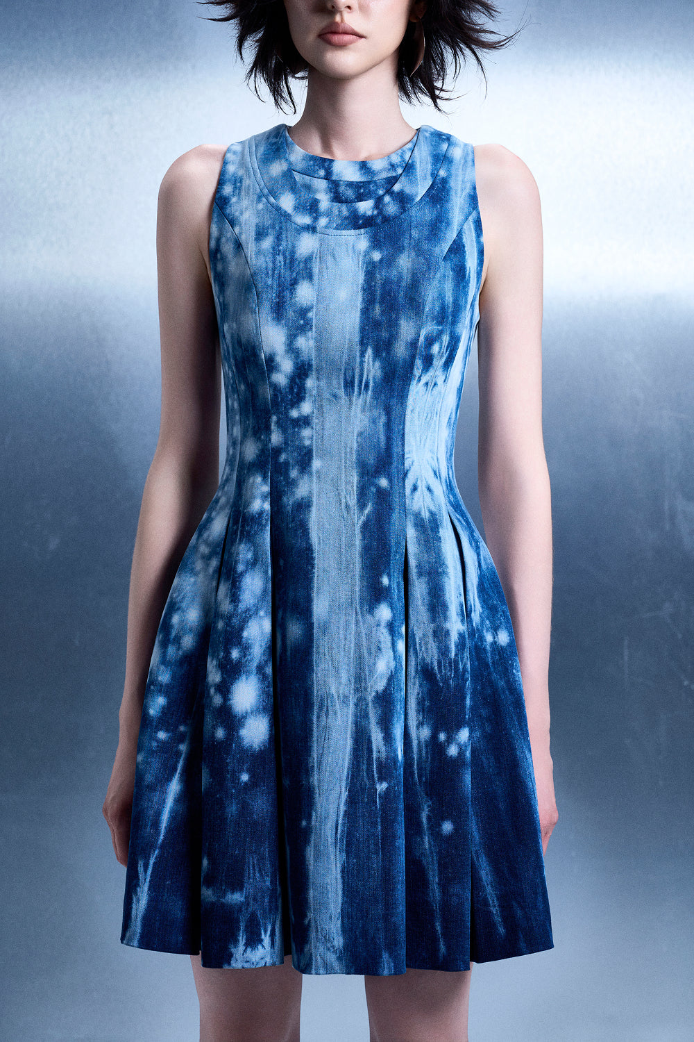 Acid-wash Flight Dress