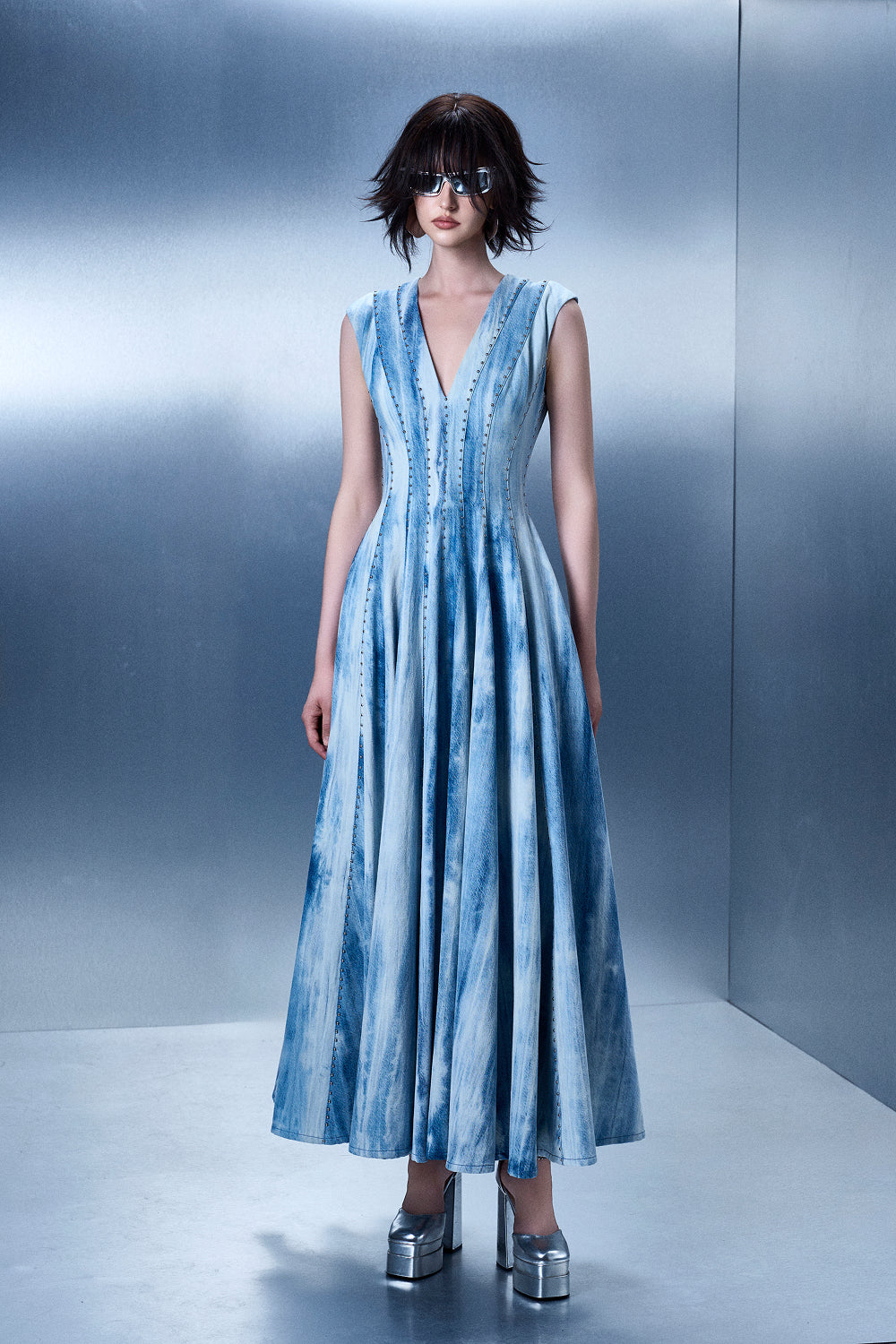 Multi-tiered Wash Gown