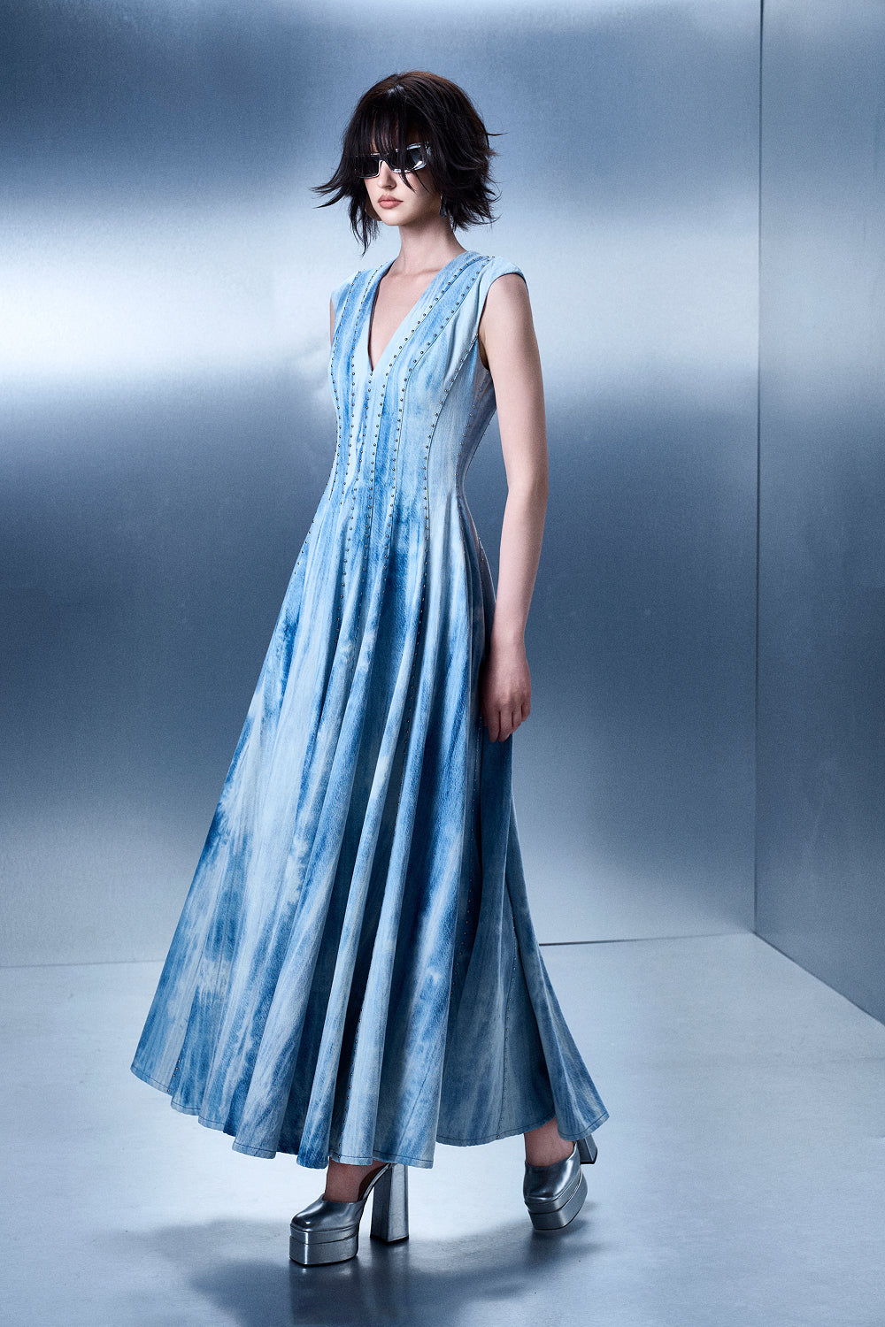 Multi-tiered Wash Gown