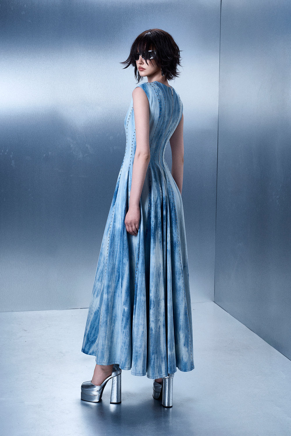 Multi-tiered Wash Gown