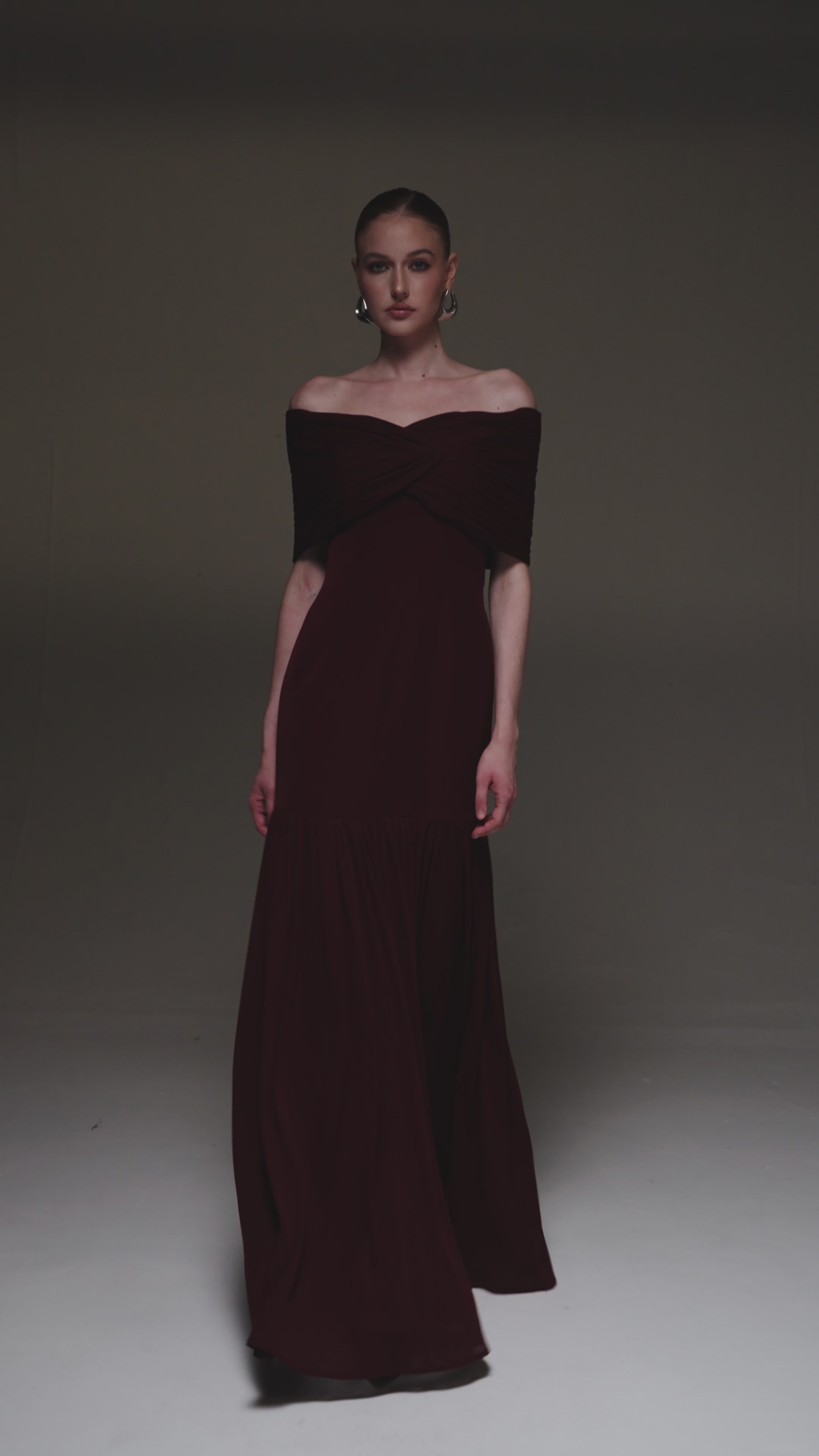 Pleated Flare Dress