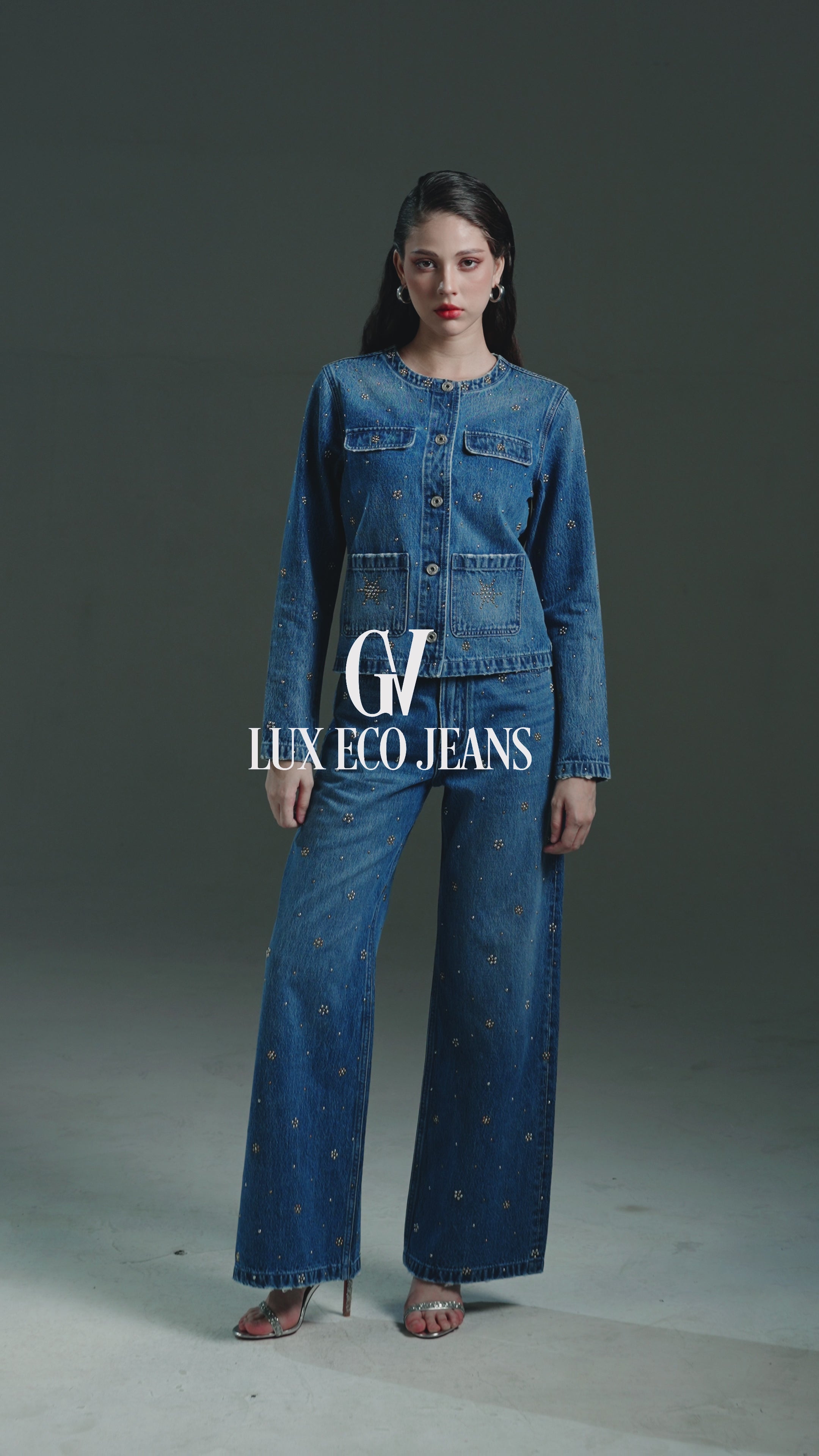 Floral Embellished Jeans