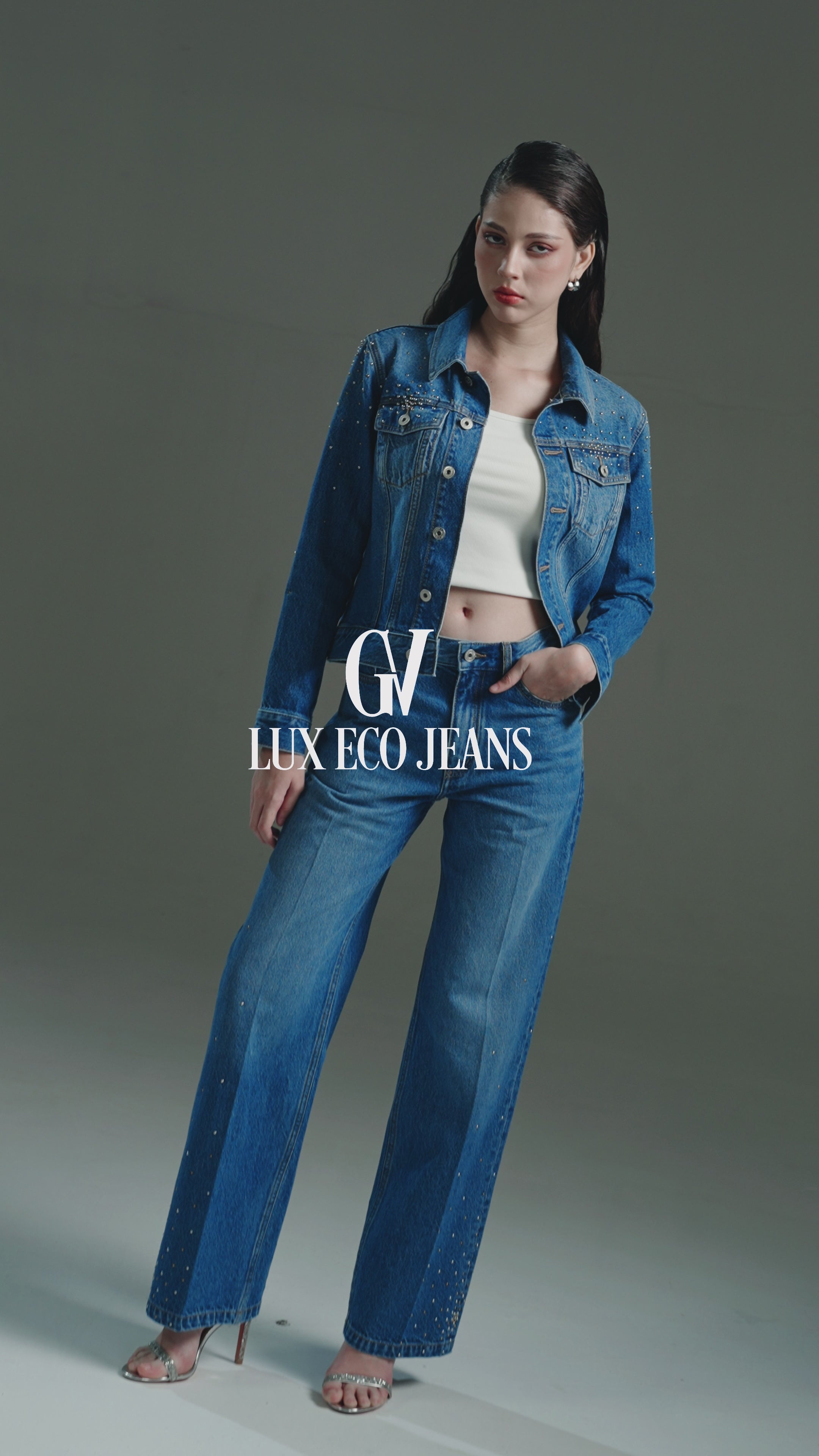 Straight Front Knife Jeans