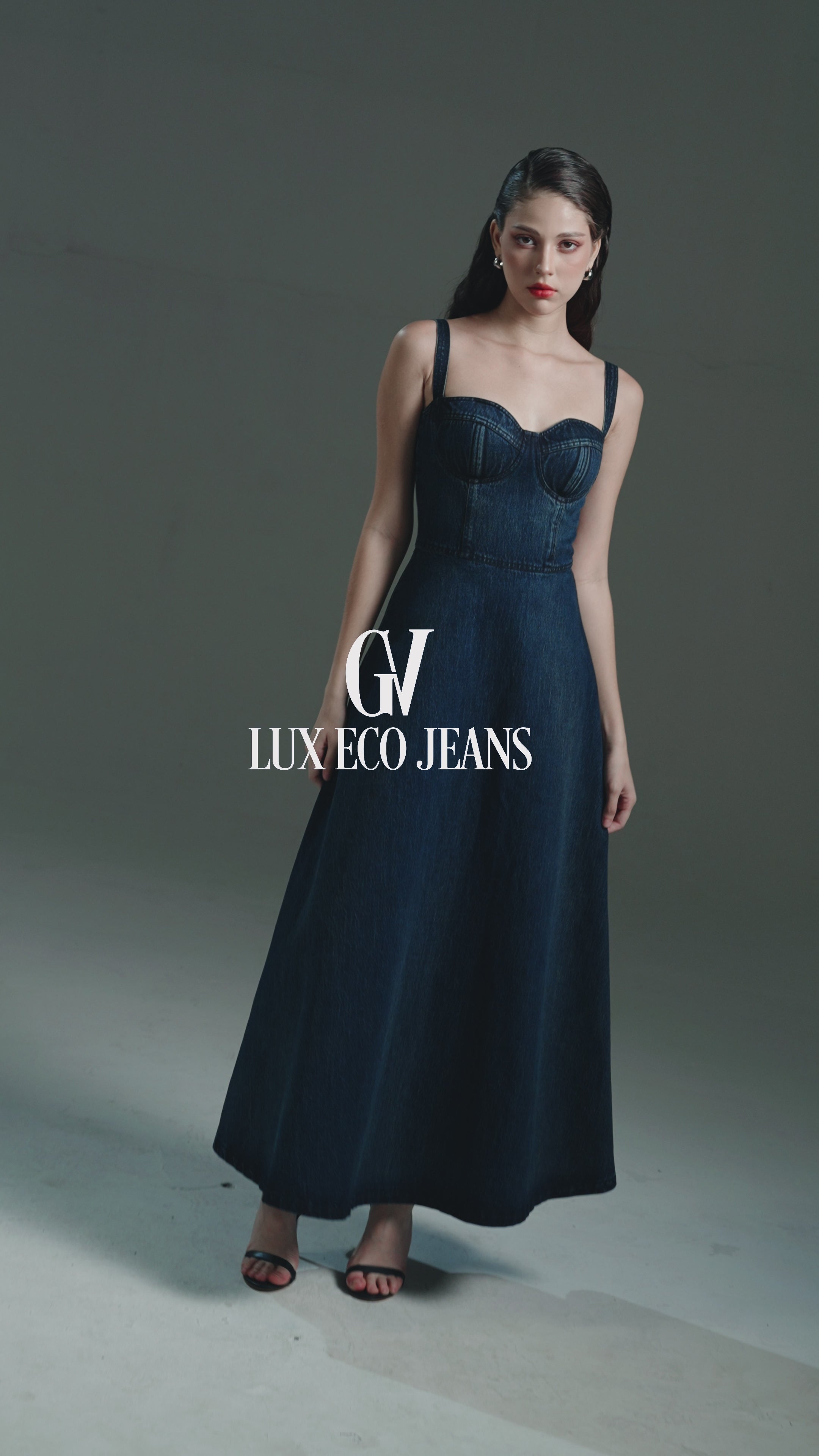 Strappy Bustier Flared A-line Dress