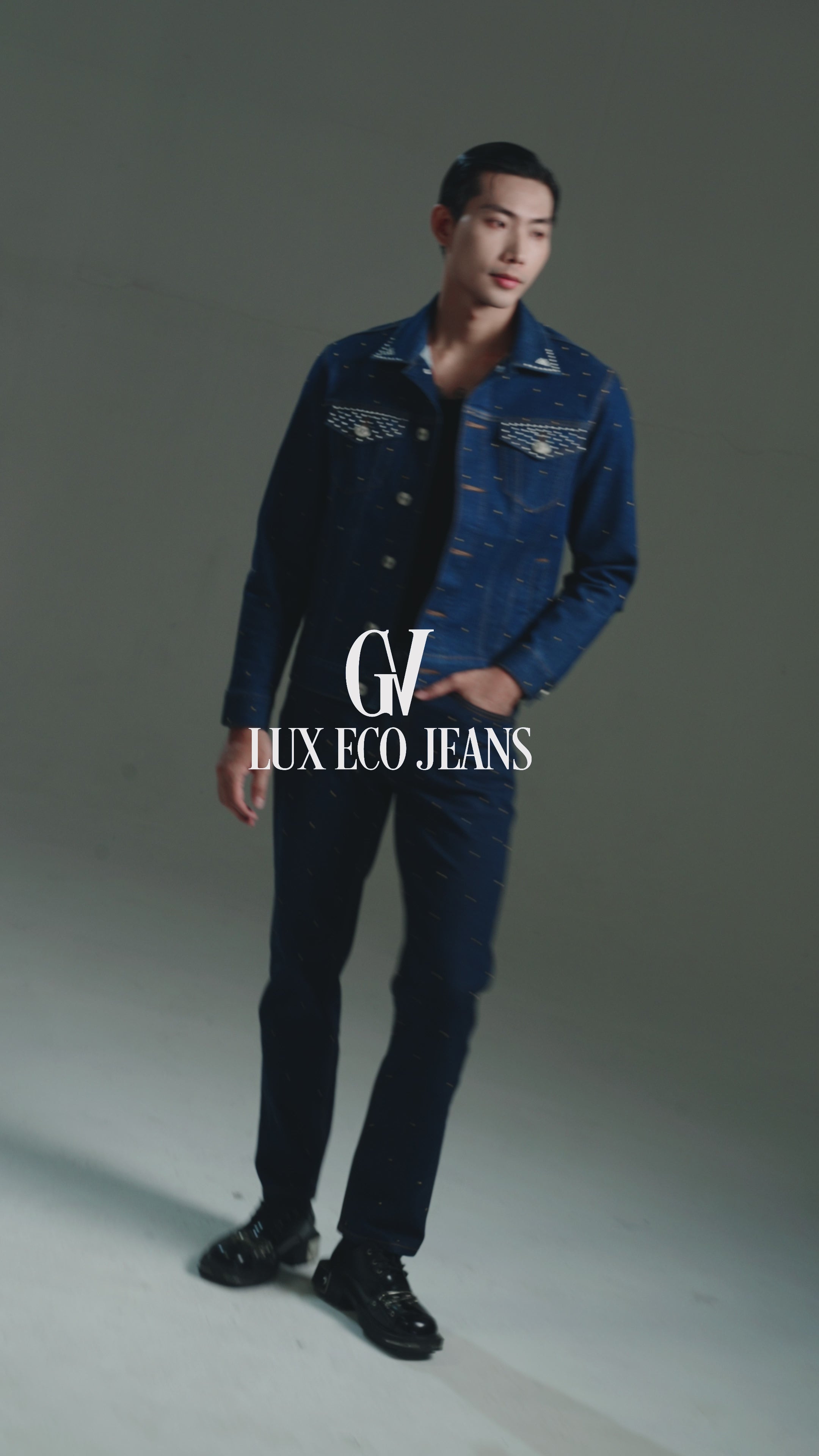 Metal Stud Slim-Fit Jeans